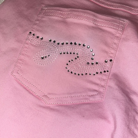 Diane Gilman Pink Pants with Rhinestone Pockets (12P) - Picture 7 of 11